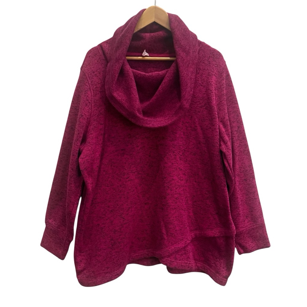 Ideology | Women's Cowl Neck Sweater/Sweatshirt - Deep Pink
